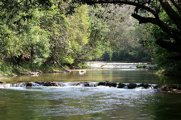 The Hanthayaw/Suriya river as it flows through Tak province, Thailand.