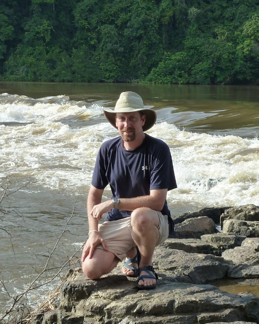 Dr. Sullivan on the Ogooué River, Gabon