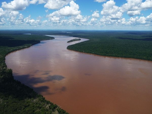 A typical whitewater river in Brazil