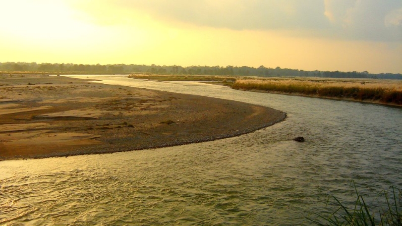 The Torsa River as it passes through Cooch Behar.